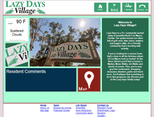 Tablet Screenshot of lazydaysvillage.com